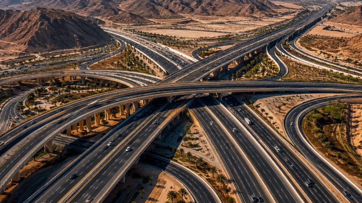 Suudi Arabistan'da 28 Milyar Dolarlık Dev Yol Ağı Dönüşümü Başlıyor