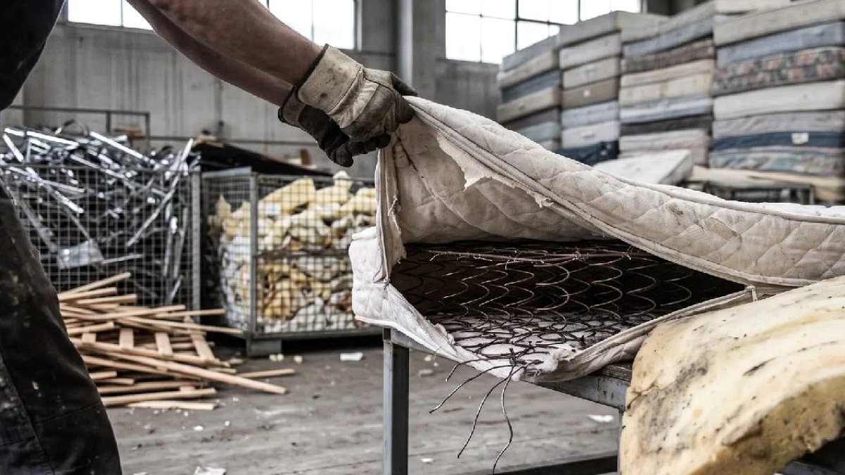 ABD'de Milyonlarca Yatak Geri Dönüşüm Yerine Toprağa Gömülüyor