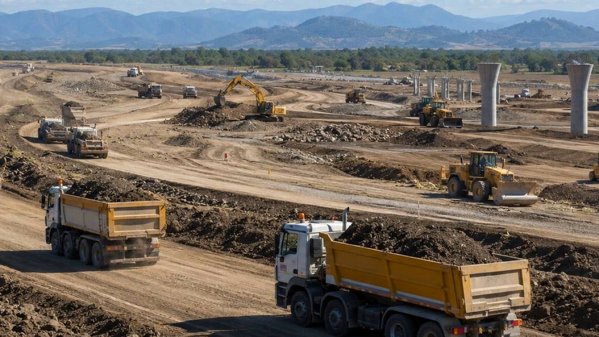 Avustralya'da Dev Otoyol Projesi: 1.3 Milyon Ton Malzeme Taşındı