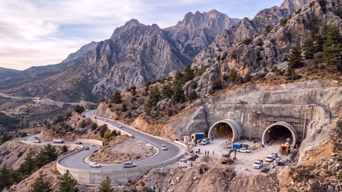 Antalya ve Burdur Arasında Ulaşımı Kolaylaştıracak Dev Tünel İnşaatı Hızlandı