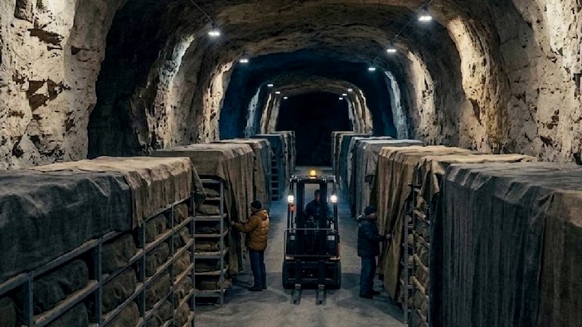 ABD'de Gıda Stokları Yeraltı Tünellerinde Güvenle Saklanıyor