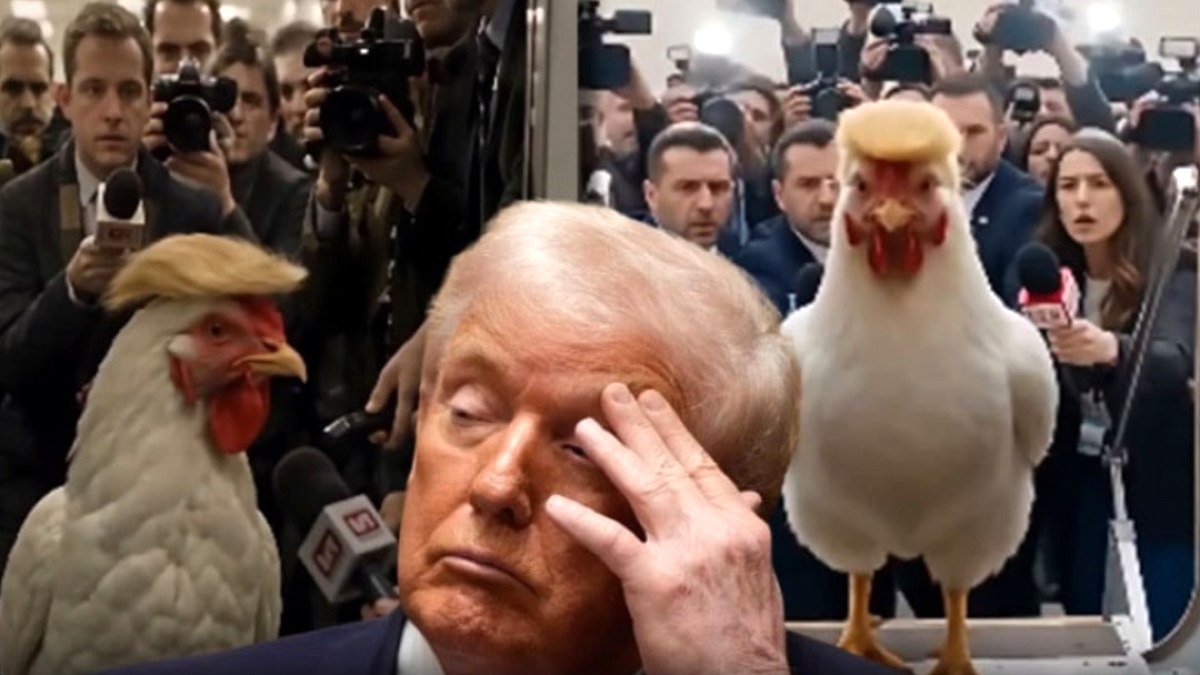 İran Medyasından Trump'a Tavuk Figürlü Mizahi Tepki
