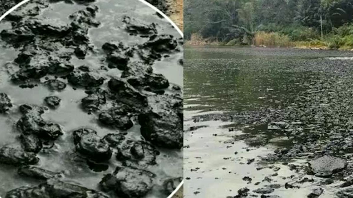 Endonezya'da Deprem Sonrası Göl Saniyeler İçinde Simsiyah Oldu