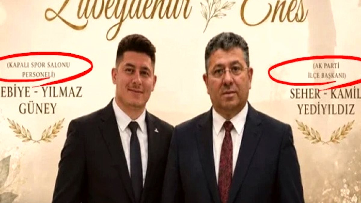 AKP'li Başkanın Düğün Davetiyesi Tartışma Yarattı: Gelin Yerine Baba-Oğul Fotoğrafı