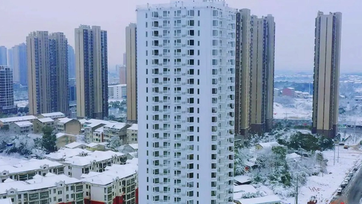 Çin'de 5 Günde Yükselen 26 Katlı Modern Konut Kulesi İnşa Edildi