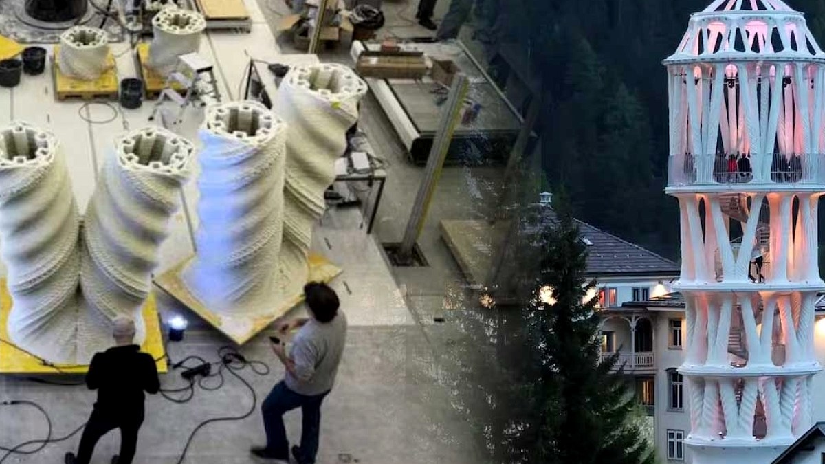3D Yazıcıyla Yükselen Kule: Alplerde Sökülüp Taşınabilen Mimari Devrim