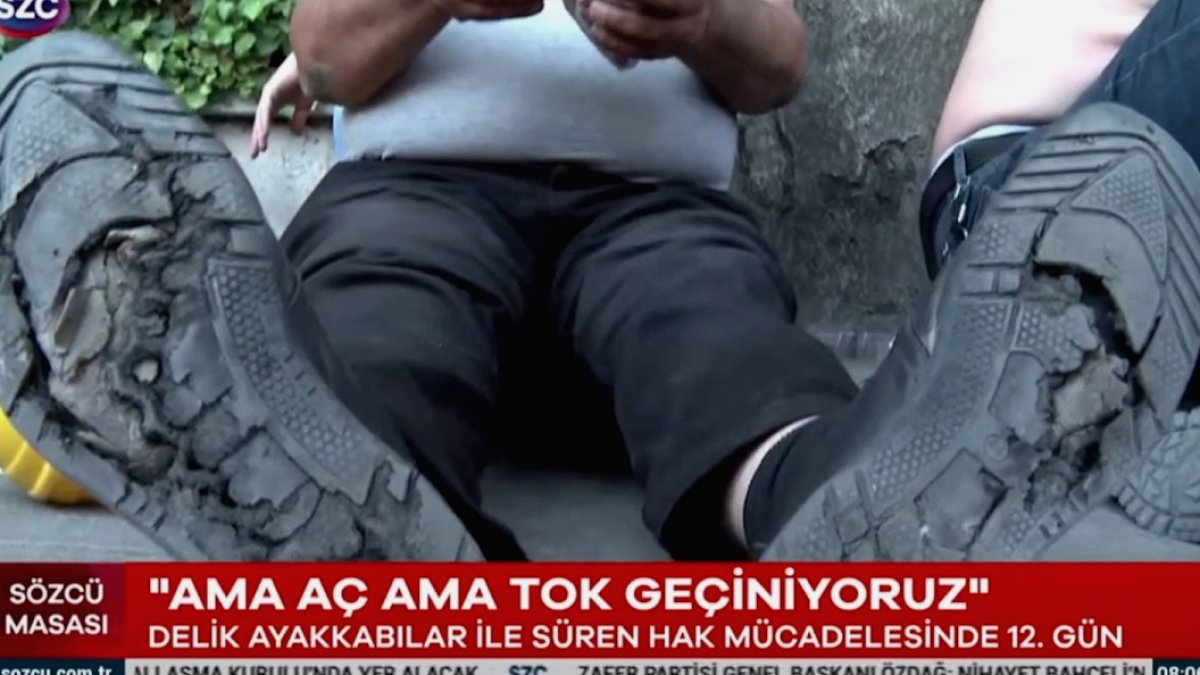 Maden İşçileri Ücret ve Tazminat Talebiyle Bakanlık Önünde Eylemde