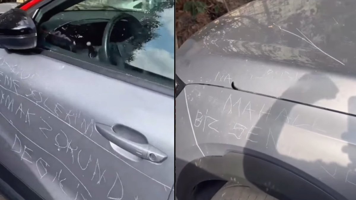 Maltepe'de Araç Sahibi Şokta: Otomobiline Çizim ve Tehdit Notu Bırakıldı