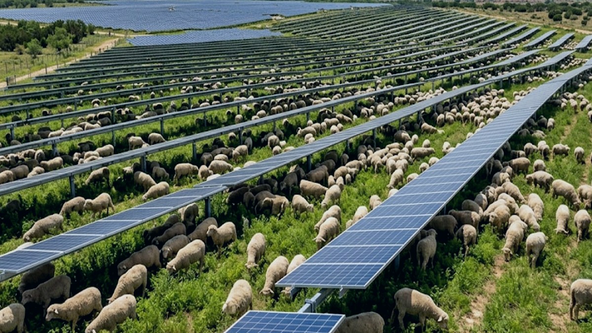 Güneş Enerjisi Santrallerinde Devrim: Binlerce Koyun, Milyon Dolarlık Panellerin Bakımını Üstlendi