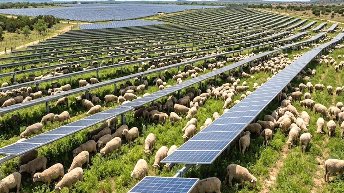 Güneş Enerjisi Santrallerinde Devrim: Binlerce Koyun Otlatılarak Bakım Maliyeti Düşürüldü