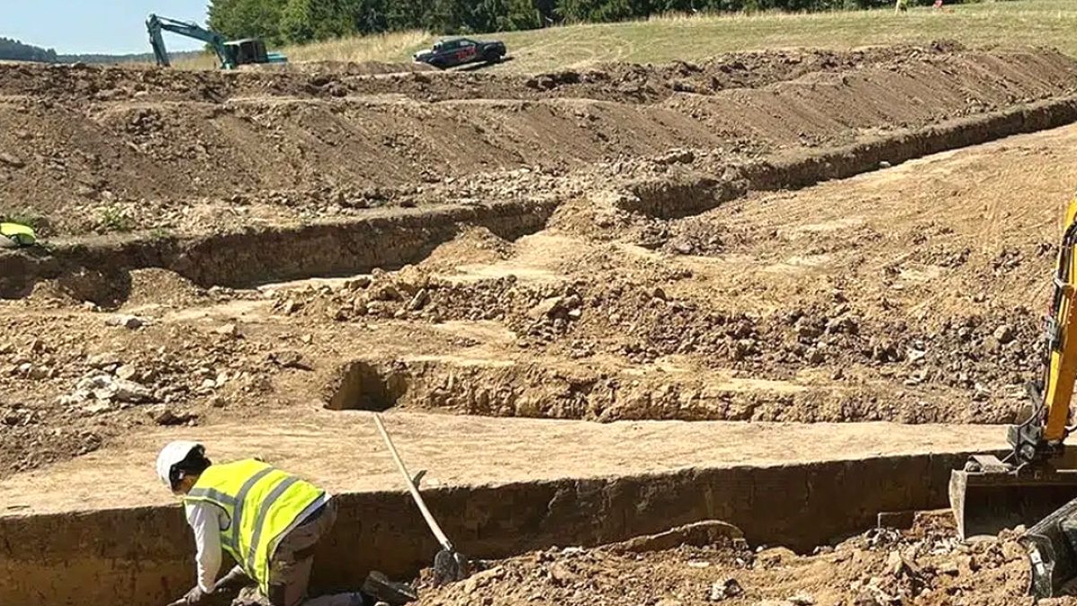 Almanya'da Otoyol İnşaatında 2000 Yıllık Roma Yolu Ortaya Çıktı