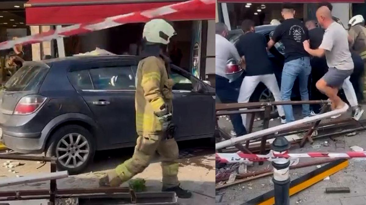 Beykoz'da Direksiyon Hakimiyetini Kaybeden Araç Yayaların Arasına Daldı: Yaralılar Var