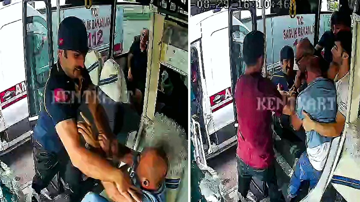 Adana'da Trafik Tartışması Kanlı Bitti: Ambulans Şoförü Otobüse Saldırdı