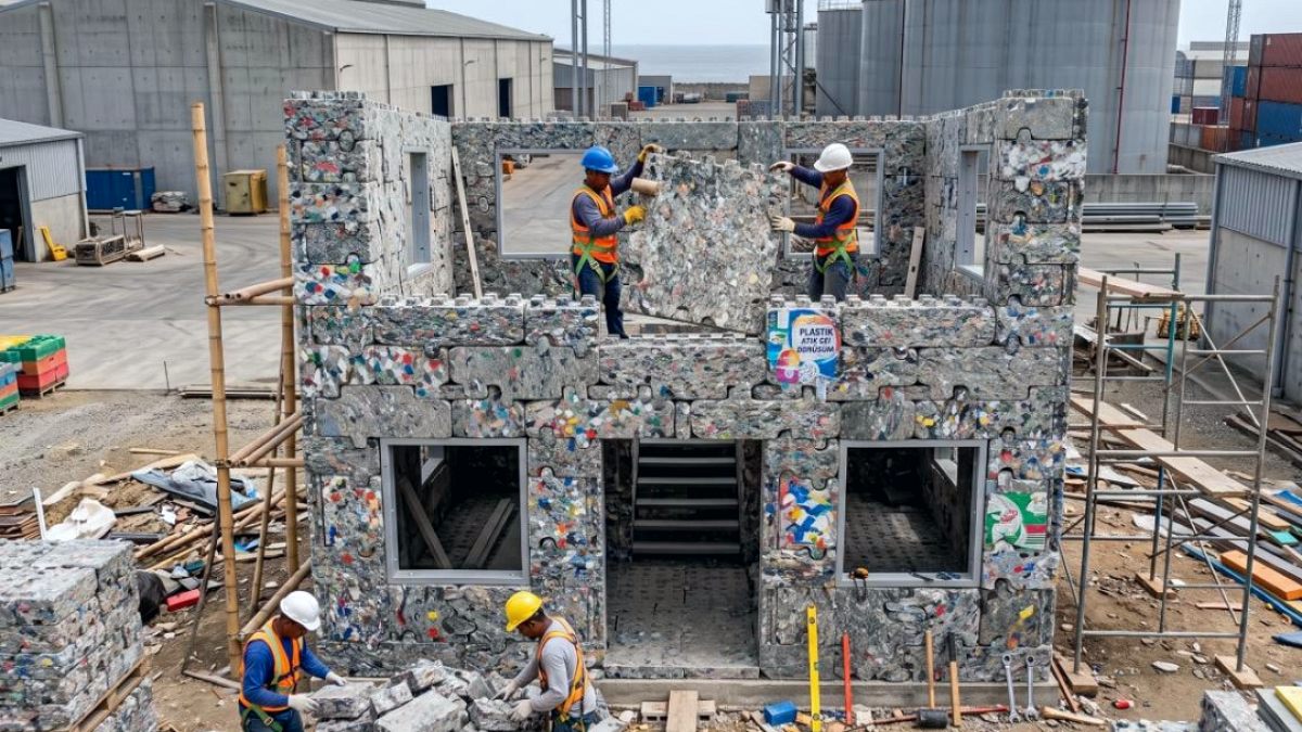 Plastik Atıklar İnşaat Sektöründe Devrim Yaratıyor: Hızlı ve Ekonomik Konutlar