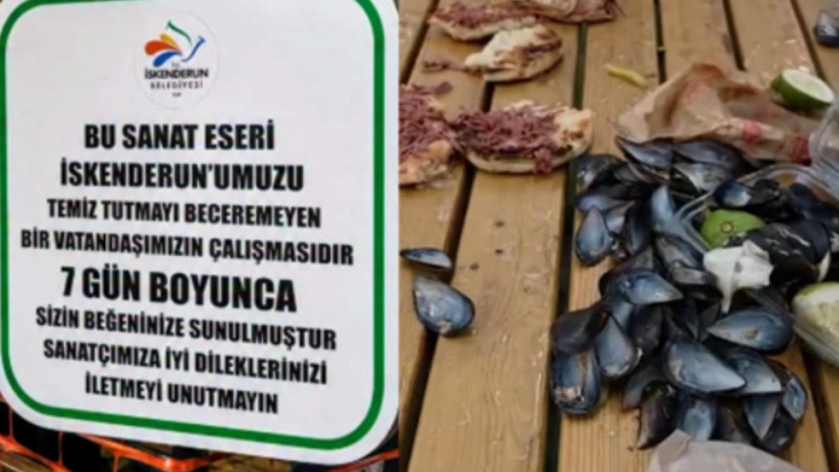 Çevre Kirliliğine Karşı İbretlik Sanat Sergisi: İskenderun'da Çöp Manzarasının Sergilenmesi