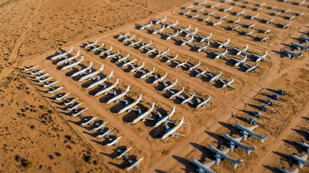 Arizona Çölünde Binlerce Emekli Uçak Görev Bekliyor