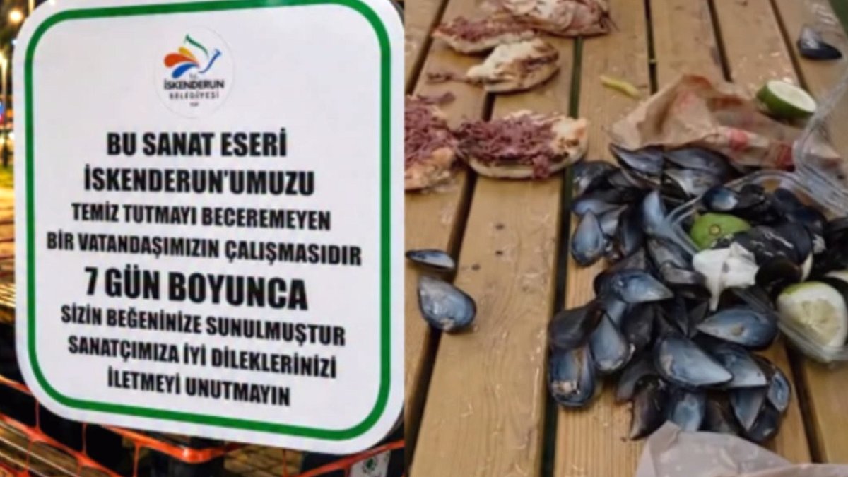 Çevreye Atılan Çöpler Sanat Eseri Gibi Sergilendi: İbretlik Uygulama