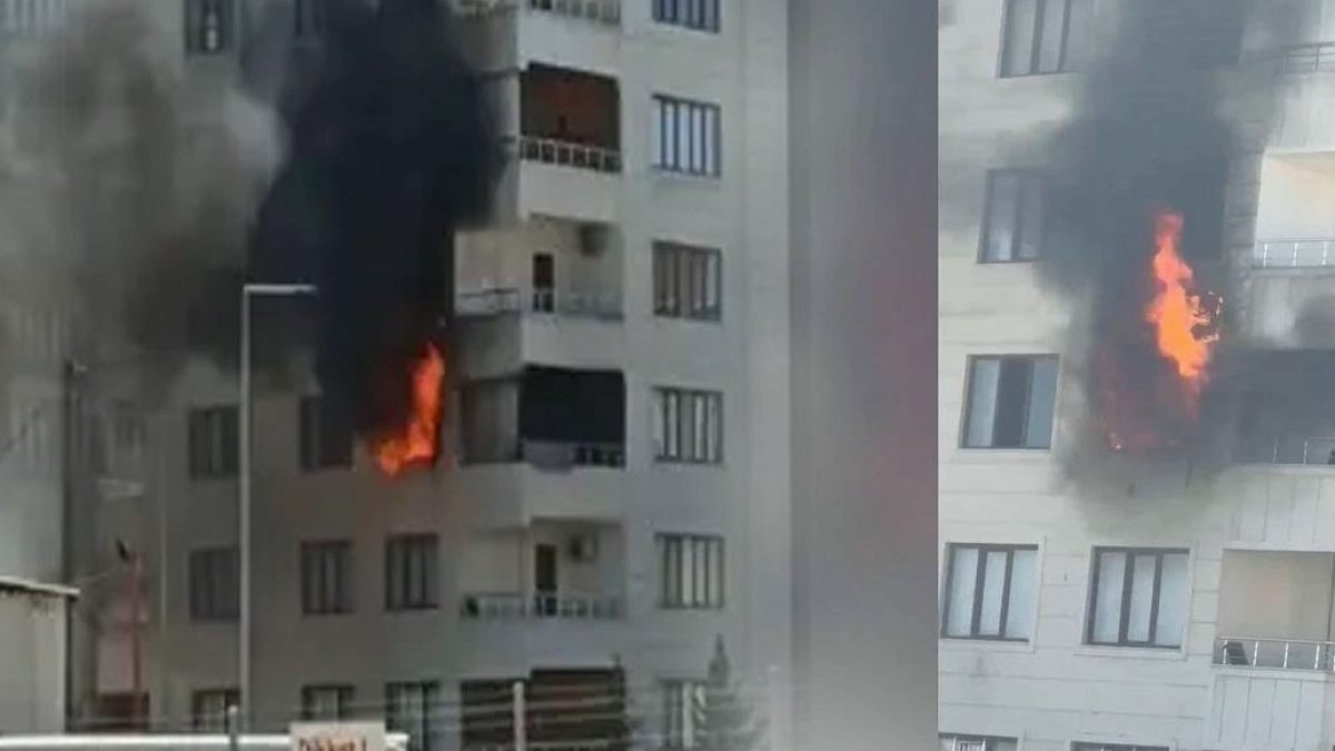 Şanlıurfa'da 8 Katlı Binada Korkutan Yangın: Sakinler Güvenle Tahliye Edildi