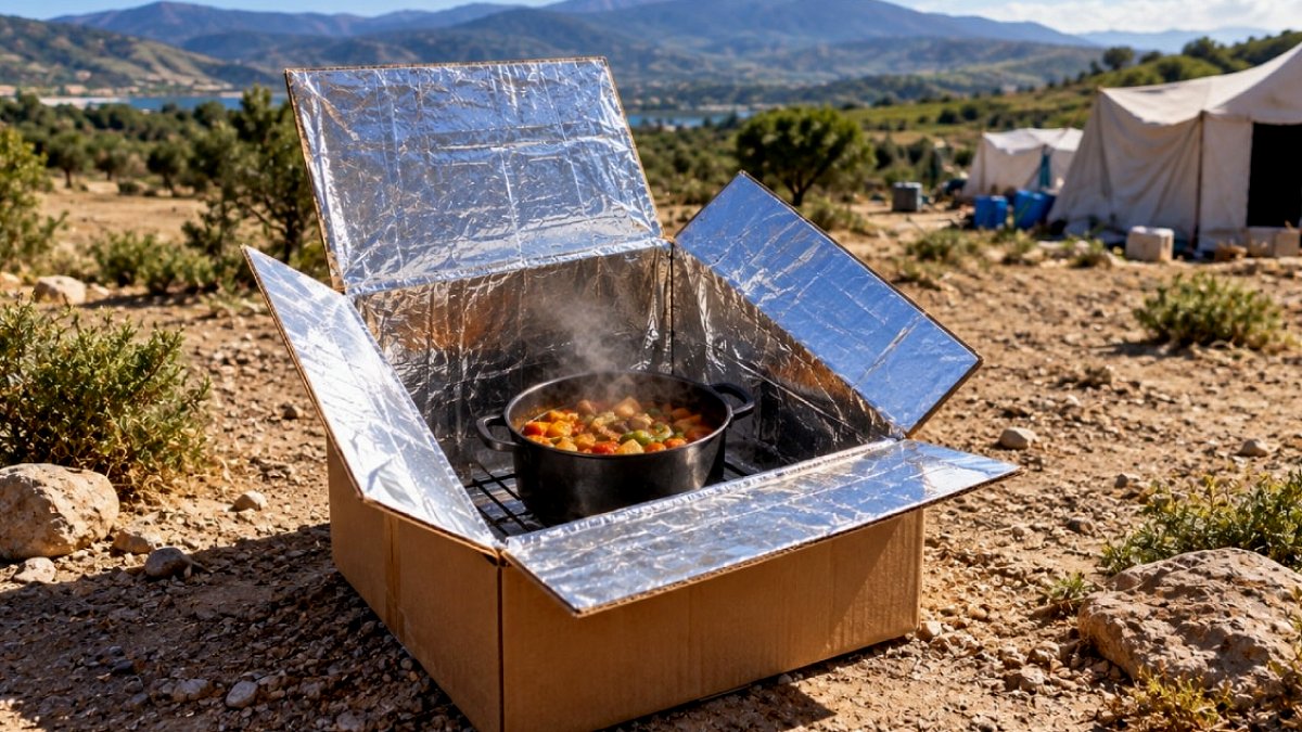 Atık Karton Koliden Güneş Enerjili Taşınabilir Ocak Üretildi