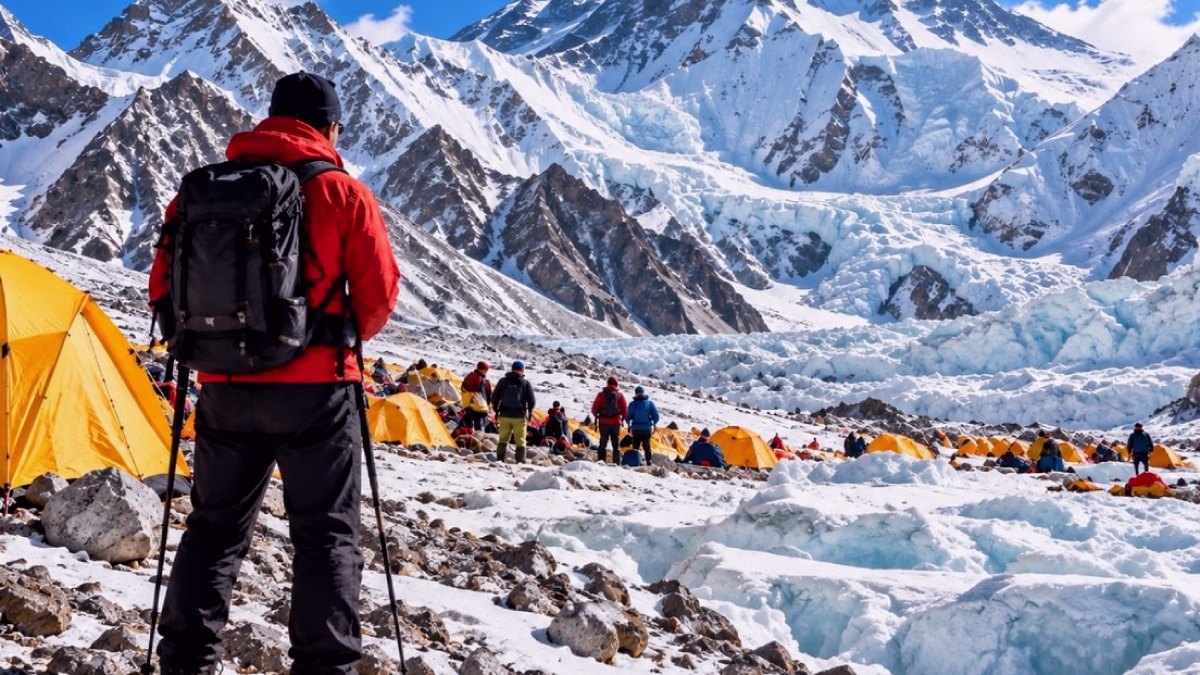Everest Ana Kampı'nda İnsan Kaynaklı Isı Buzulları Eritiyor