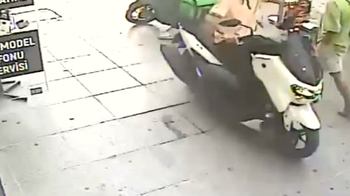 Motokuryeye Geri Manevra Sonrası Saldırı: O Anlar Kamerada