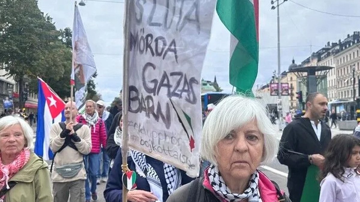 Stockholm'de Filistin'e Destek Yürüyüşü: İsrail Saldırılarına Tepki Gösterildi