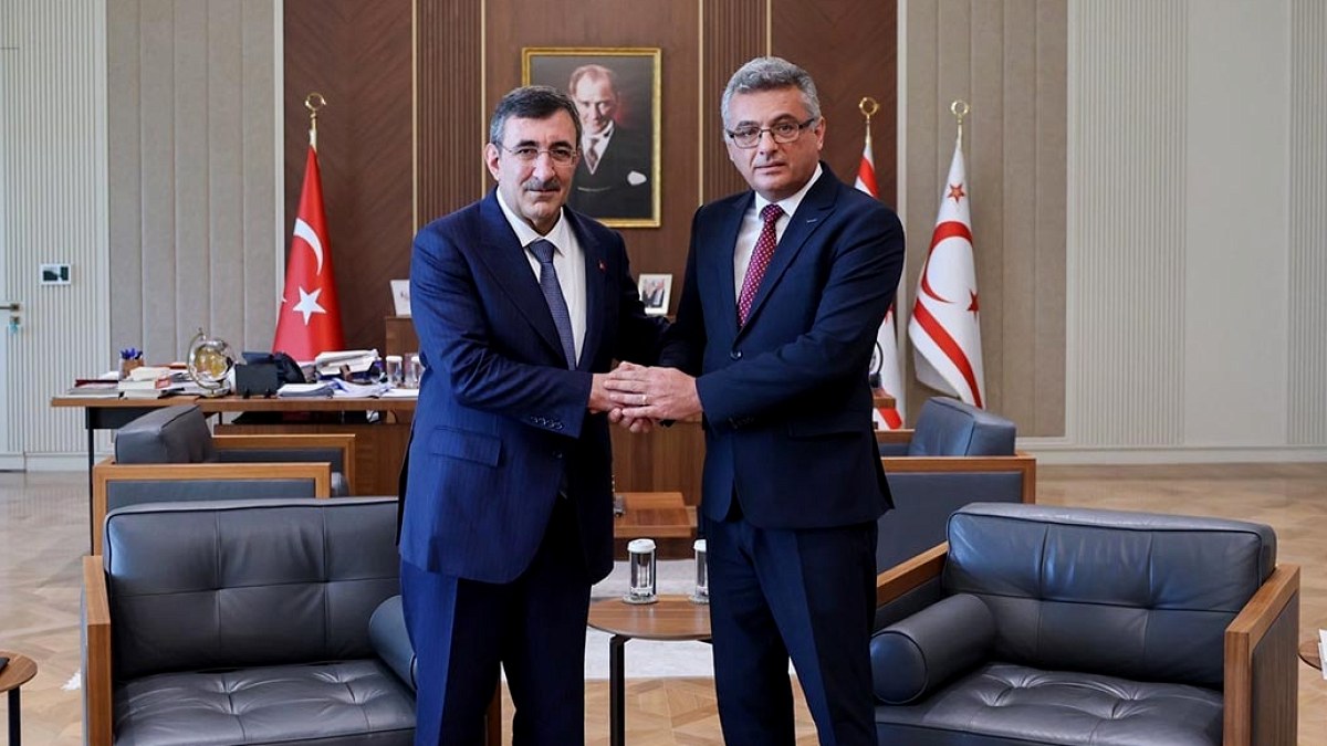 Cumhurbaşkanı Yardımcısı Yılmaz KKTC Cumhurbaşkanı Erhürman ile Görüşme Gerçekleştirdi