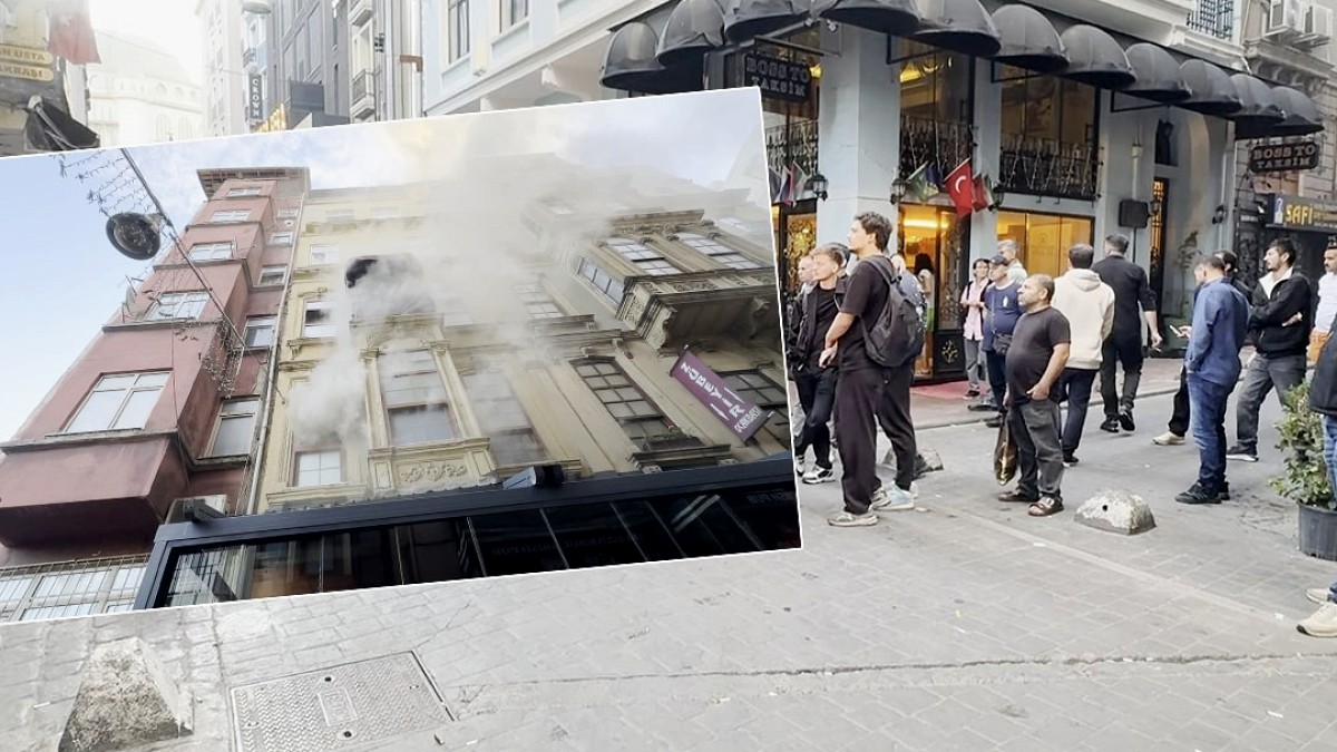 Beyoğlu'nda 6 Katlı Restoranda Çıkan Yangın Kontrol Altına Alındı