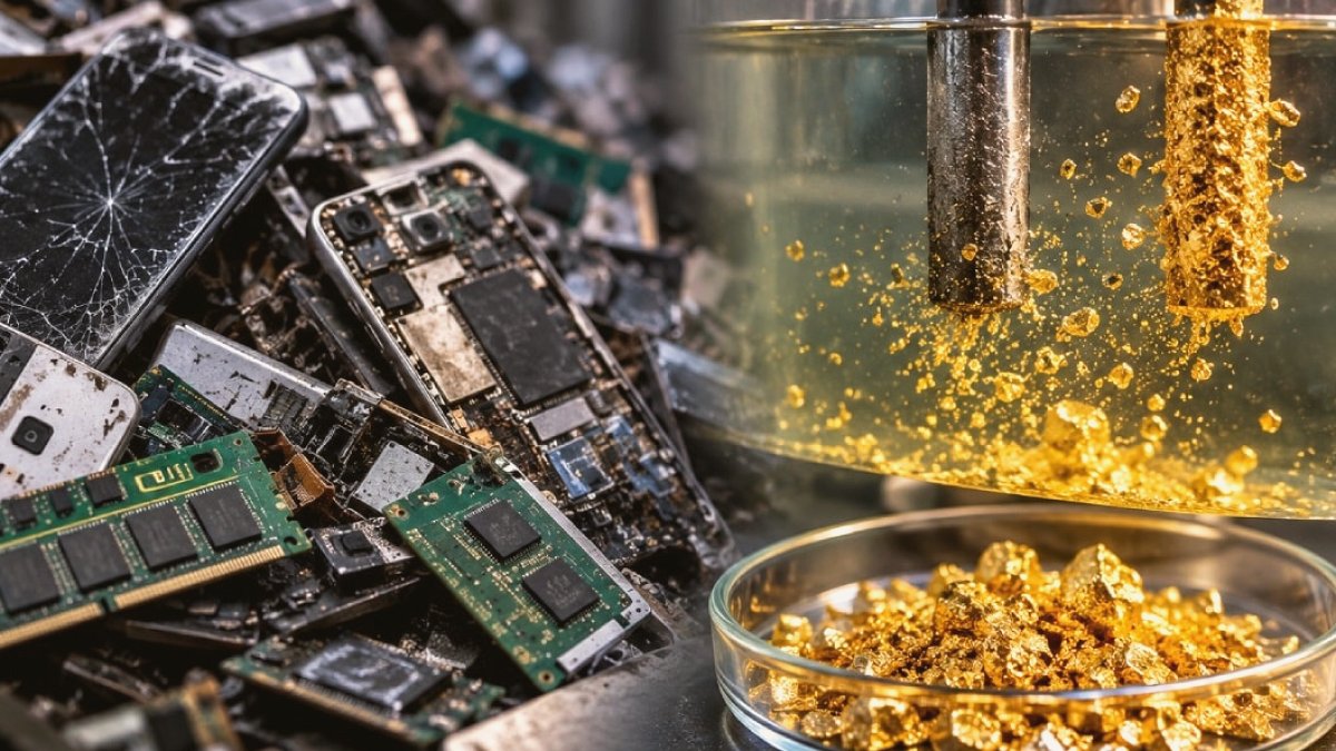 Elektronik Atıklardan Altın Geri Kazanımı: Devrim Yaratan Yeni Yöntem