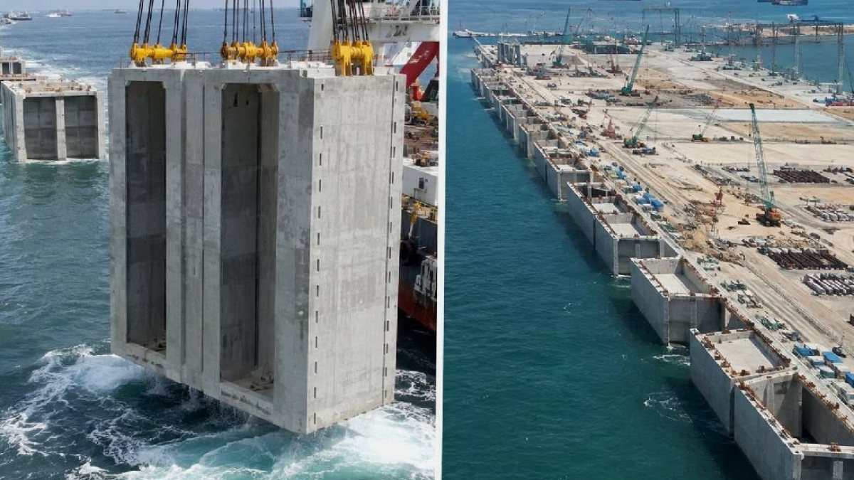 Singapur'da Denizden Kara Kazanma Projesi: Dev Betonarme Yapılarla Yeni Alanlar İnşa Ediliyor