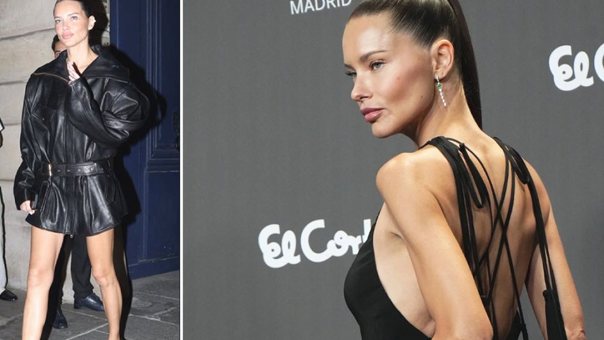 Adriana Lima'nın Paris Ziyareti ve İnce Bacakları Sosyal Medyayı Salladı