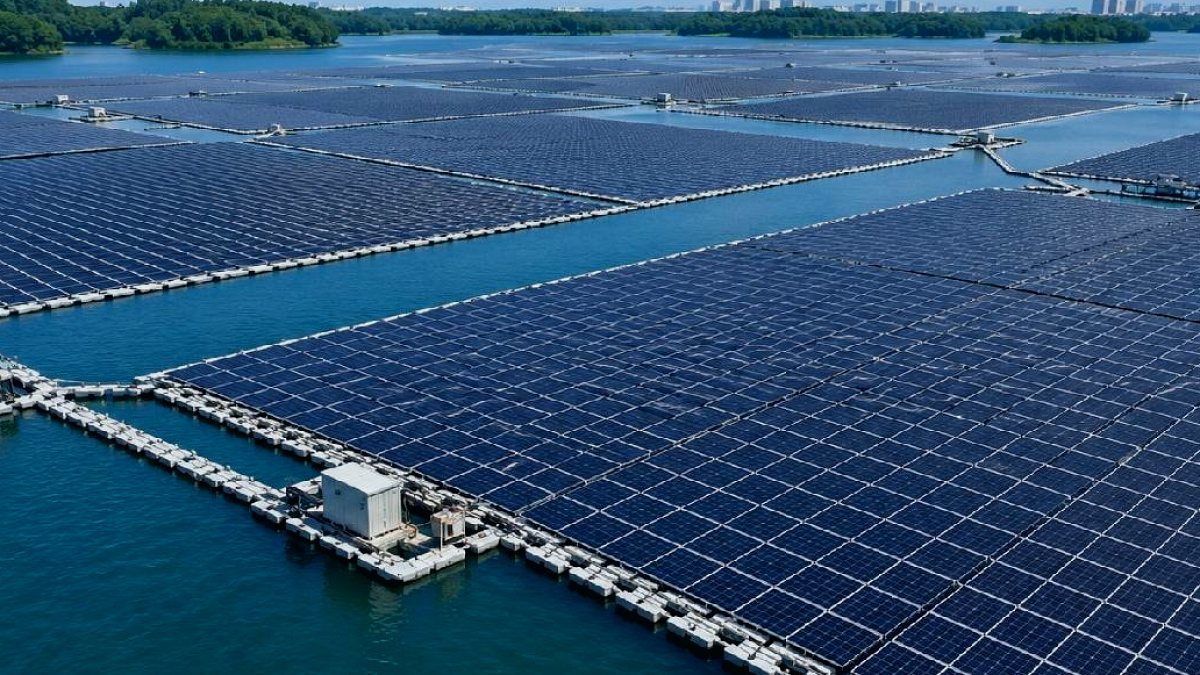 Singapur'da Dev Güneş Enerjisi Santrali Su Üzerinde Hayat Buldu