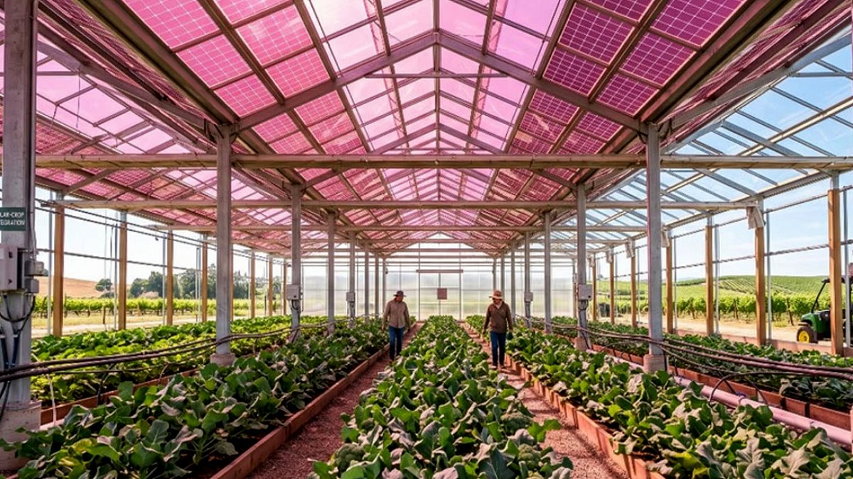 Tarım Arazilerinde Devrim: Pembe Panellerle Elektrik ve Gıda Üretimi Bir Arada