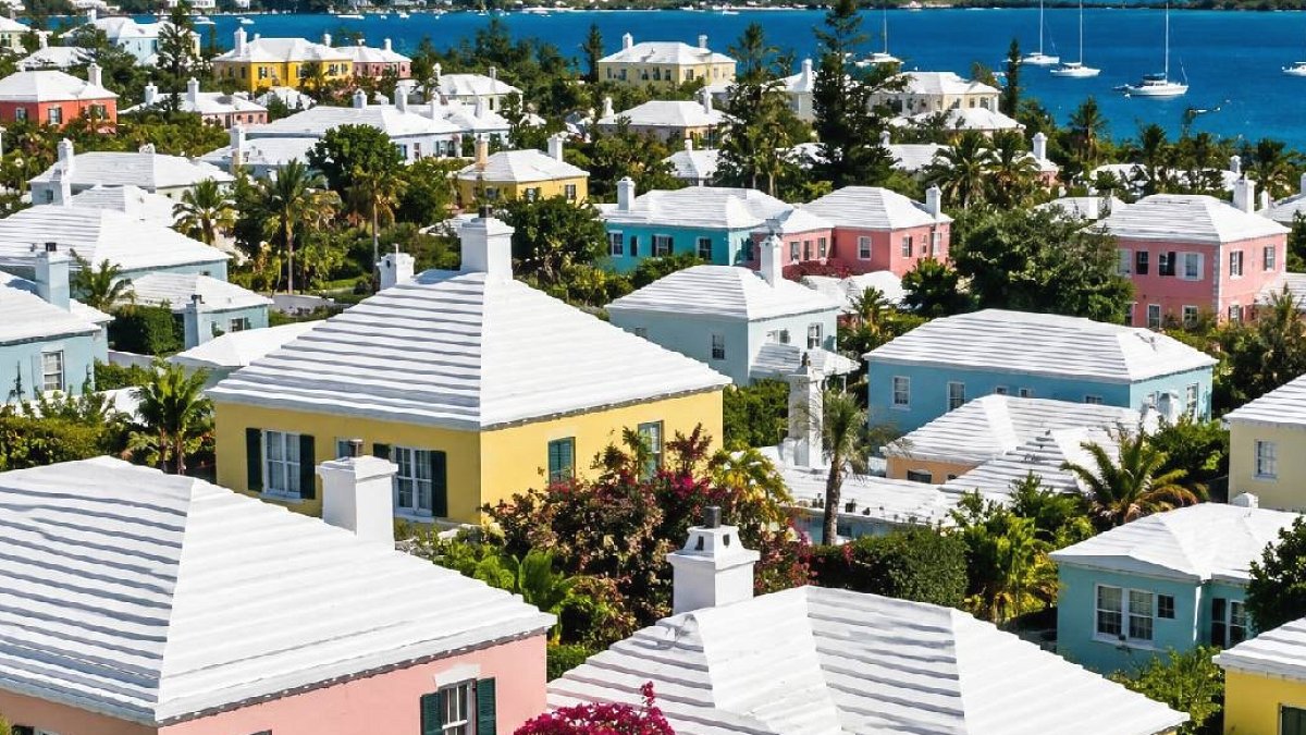 Bermuda'da Su Krizi Çözümü: Beyaz Çatılar Hem Mimari Hem Hayati Önem Taşıyor