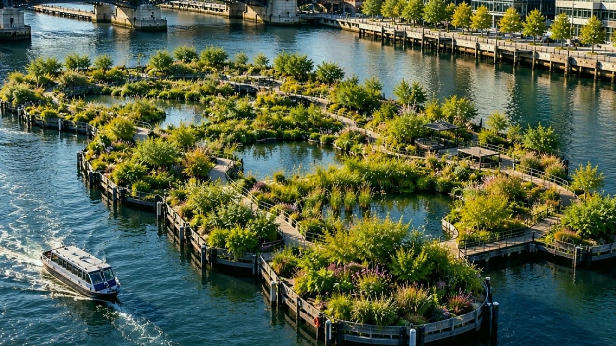 Boston Kanalına 10 Tonluk Yapay Ada: Ekolojik Bir Yenilik