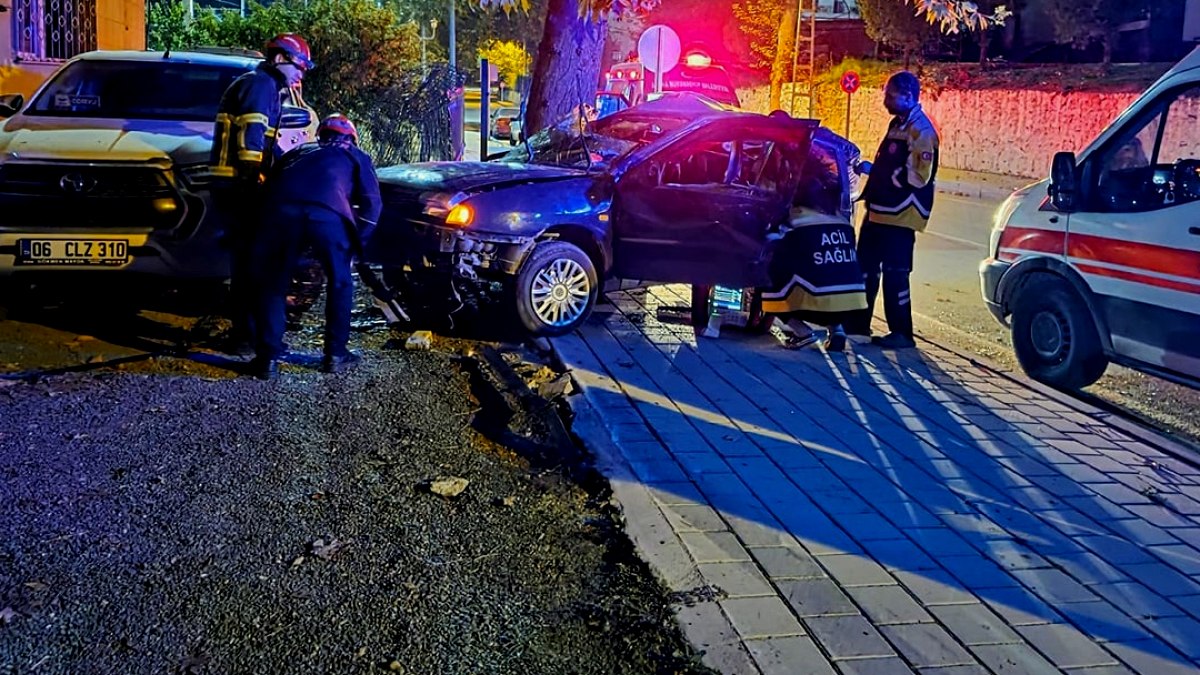 Adana'da Ağaca Çarpan Otomobilde Kardeşlerden Birinin Acı Sonu