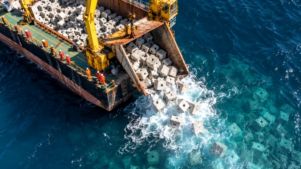 Deniz Altında Yapay Resifler: 75 Bin Beton Küp Yeni Yaşam Alanı Sunuyor