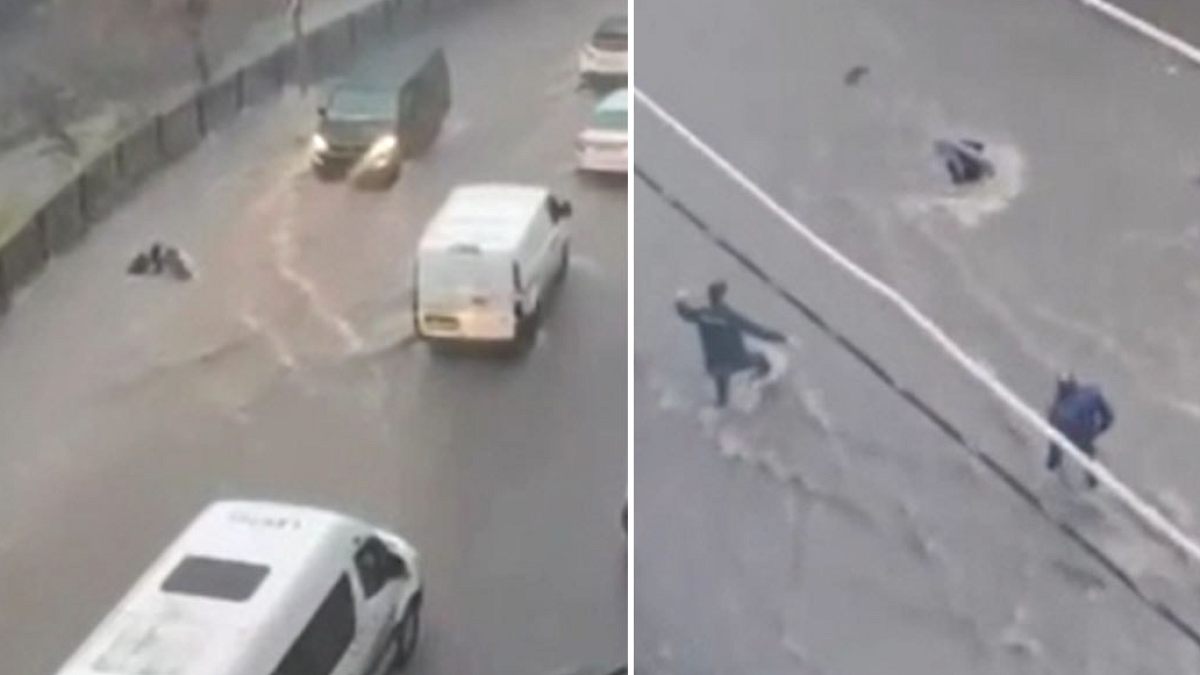 İstanbul'u Esir Alan Sağanak: Trafik Felç, Bir Kadın Suda Sürüklenmekten Kurtarıldı