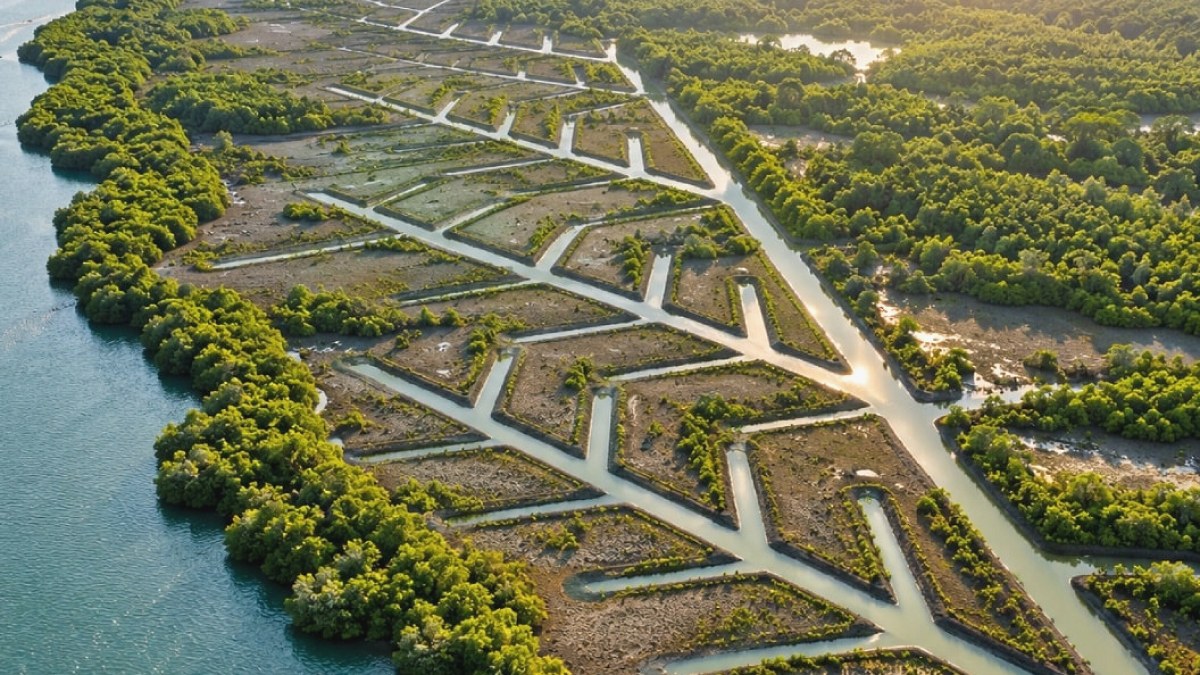 Hindistan'da Kıyı Ormanlarını Kurtaran Yaratıcı Kanal Sistemi