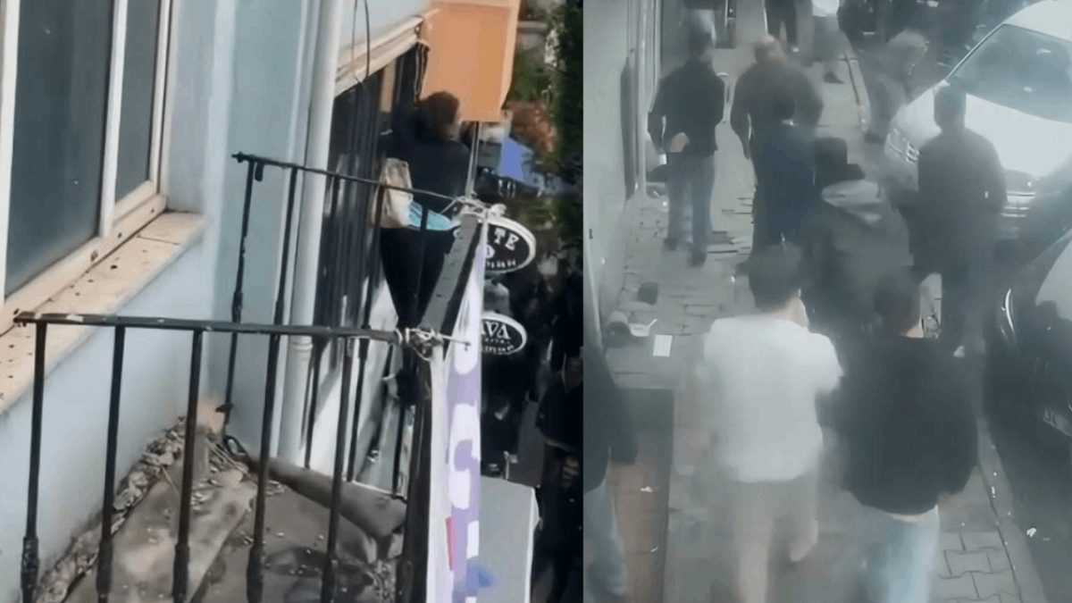 Beyoğlu Otel Penceresinden Düşen Kadının "İmdat" Çığlıkları Kamerada