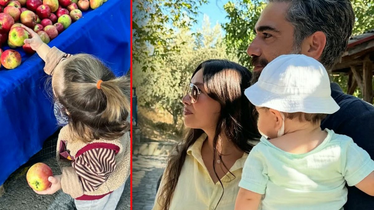 Neslihan Atagül Oğlu Aziz ile Pazarda: Elma Seçimi Güldürdü