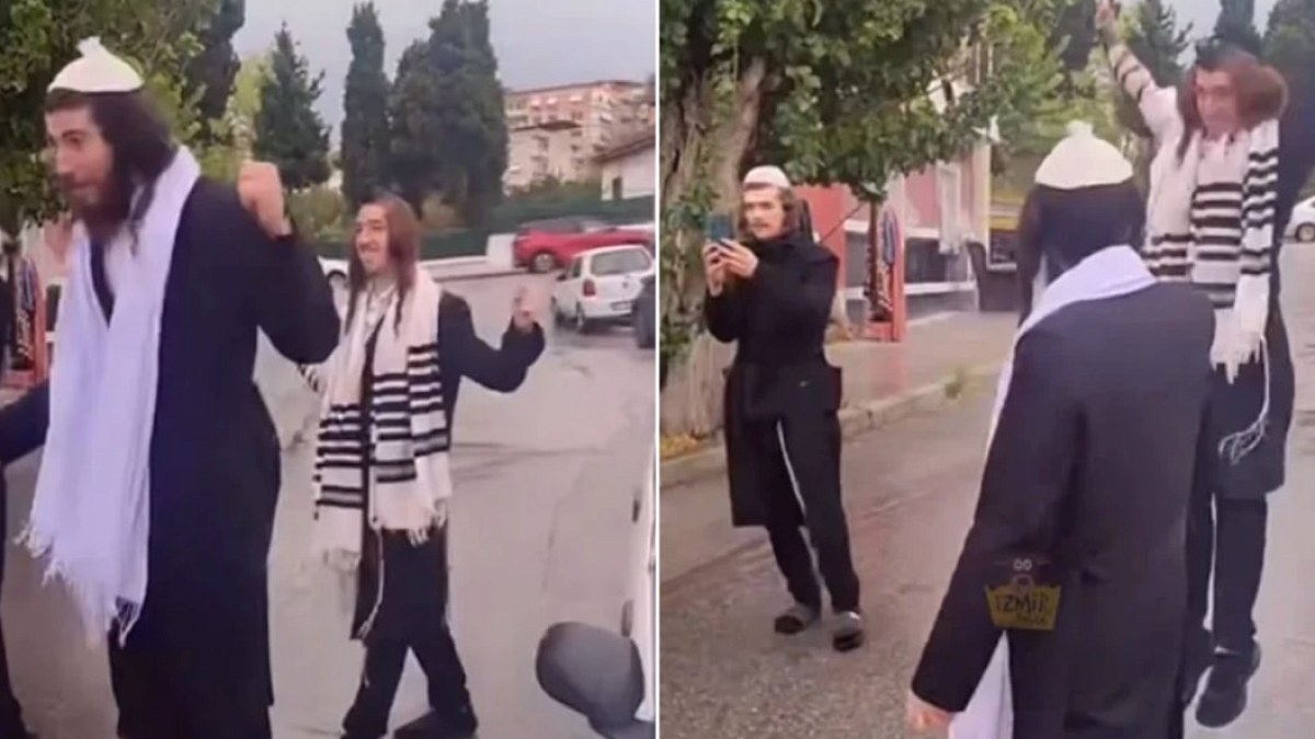 İzmir'de Ortodoks Yahudi Grubunun Mezarlık Çevresindeki Dansı Dikkat Çekti