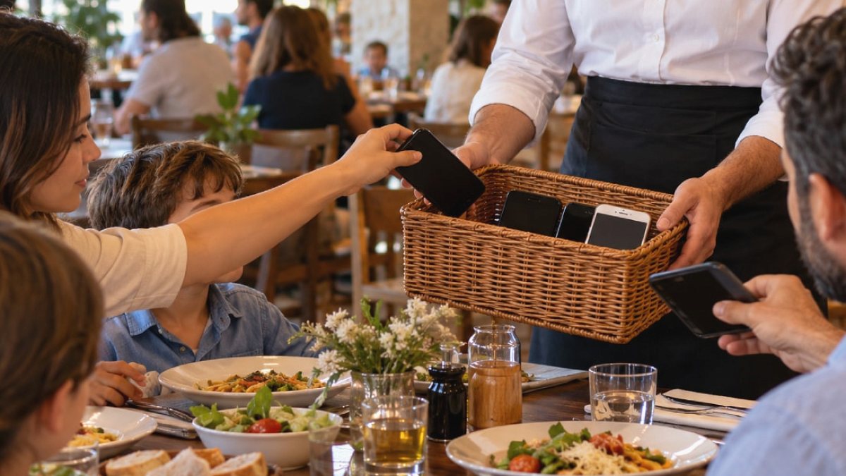 İtalya'da Restoranlarda Sıra Dışı Uygulama: Telefonlar Masadan Uzaklaşıyor